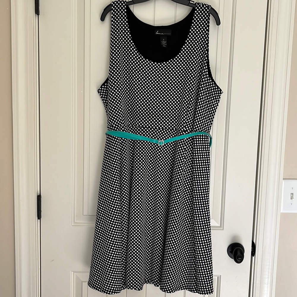 Sleeveless Polka Dot Dress